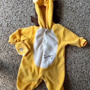 Yellow Lion Kids One Piece Costume